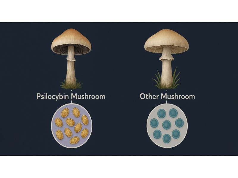Чим спори псилоцибінових грибів відрізняються від спор інших грибів