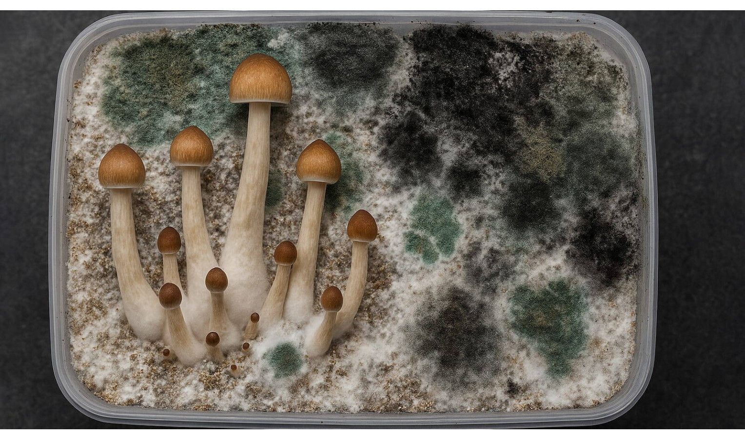 Contamination as the main enemy: what happens when substrate is poorly sterilized