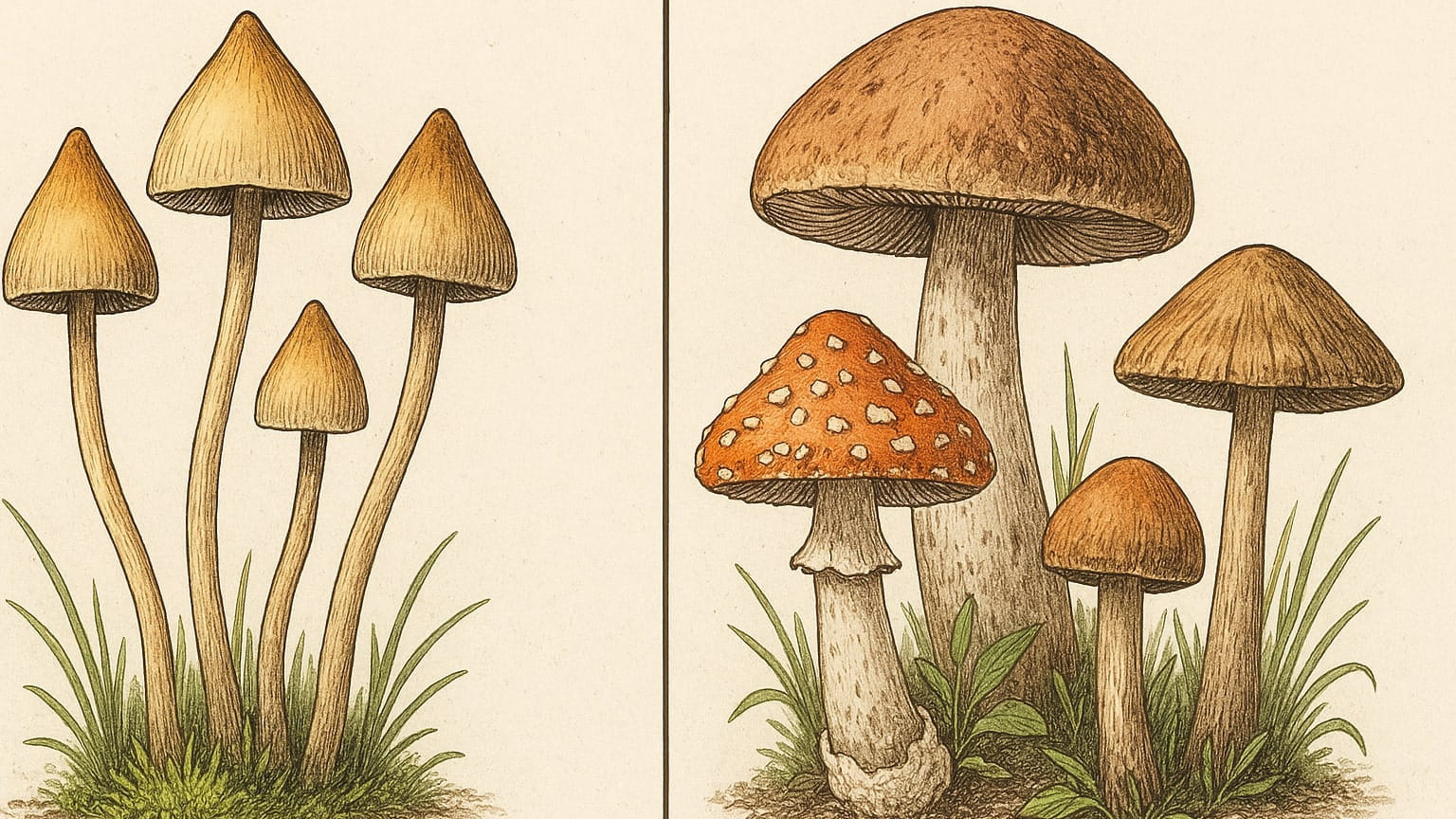 спори чарівних грибів