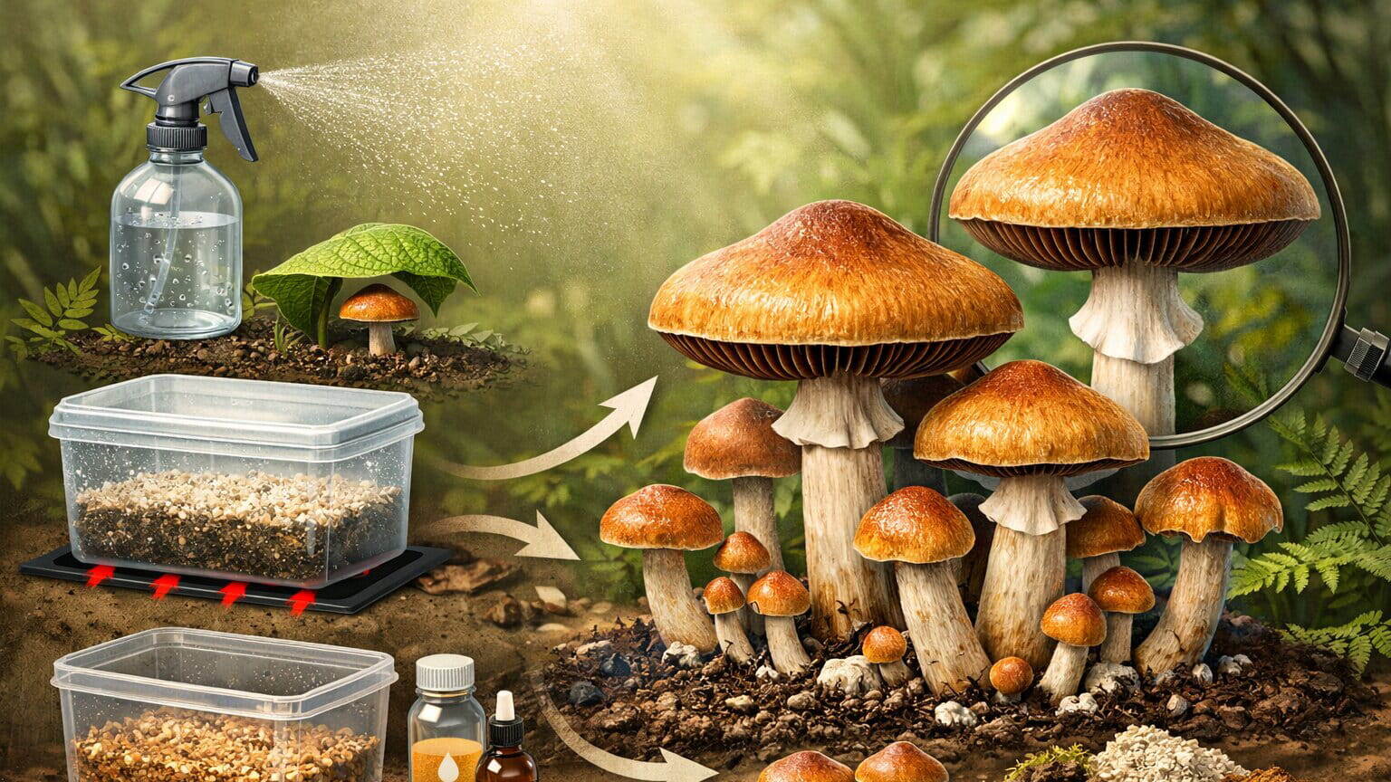 Температура і вологість для росту і збільшення врожаю грибів