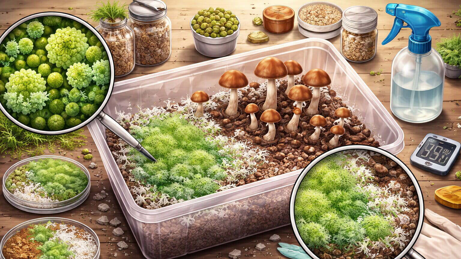 спори магічних грибів